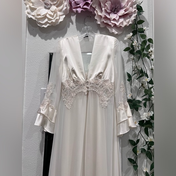 Jonquil by Diane Samandi  Bride Night gown and Robe ✨Size petit Small - Picture 13 of 16